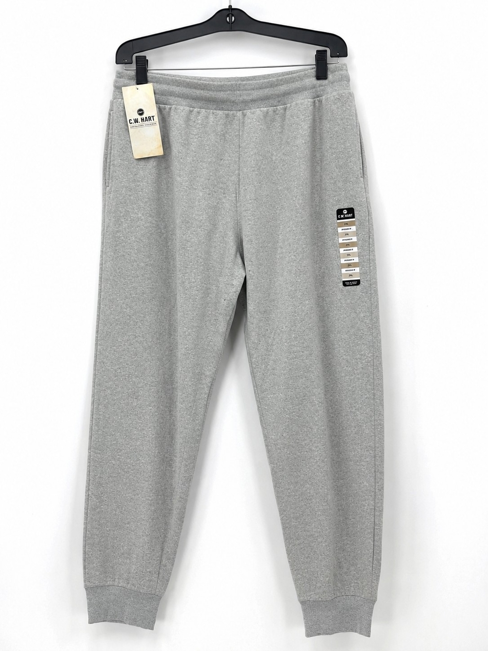 C.W. Hart Women's Cozy Gray Fleece Jogger Sweatpants NWT Size 2XL